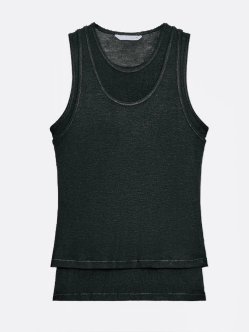DONATING FRIDAY. Zara faux double layer tank, S